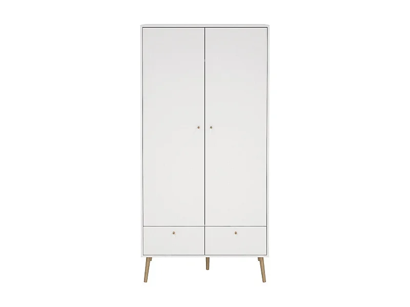 Armario 2 puertas y 2 cajones con patas de madera H200,1 cm - TARP