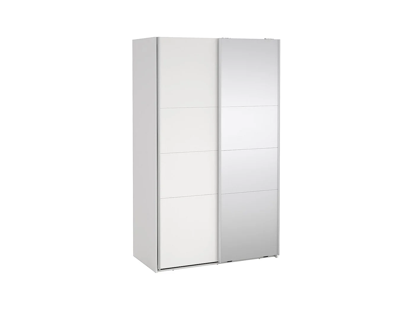 Catania armoire coulissante 2 portes 120x200cm blanc.
