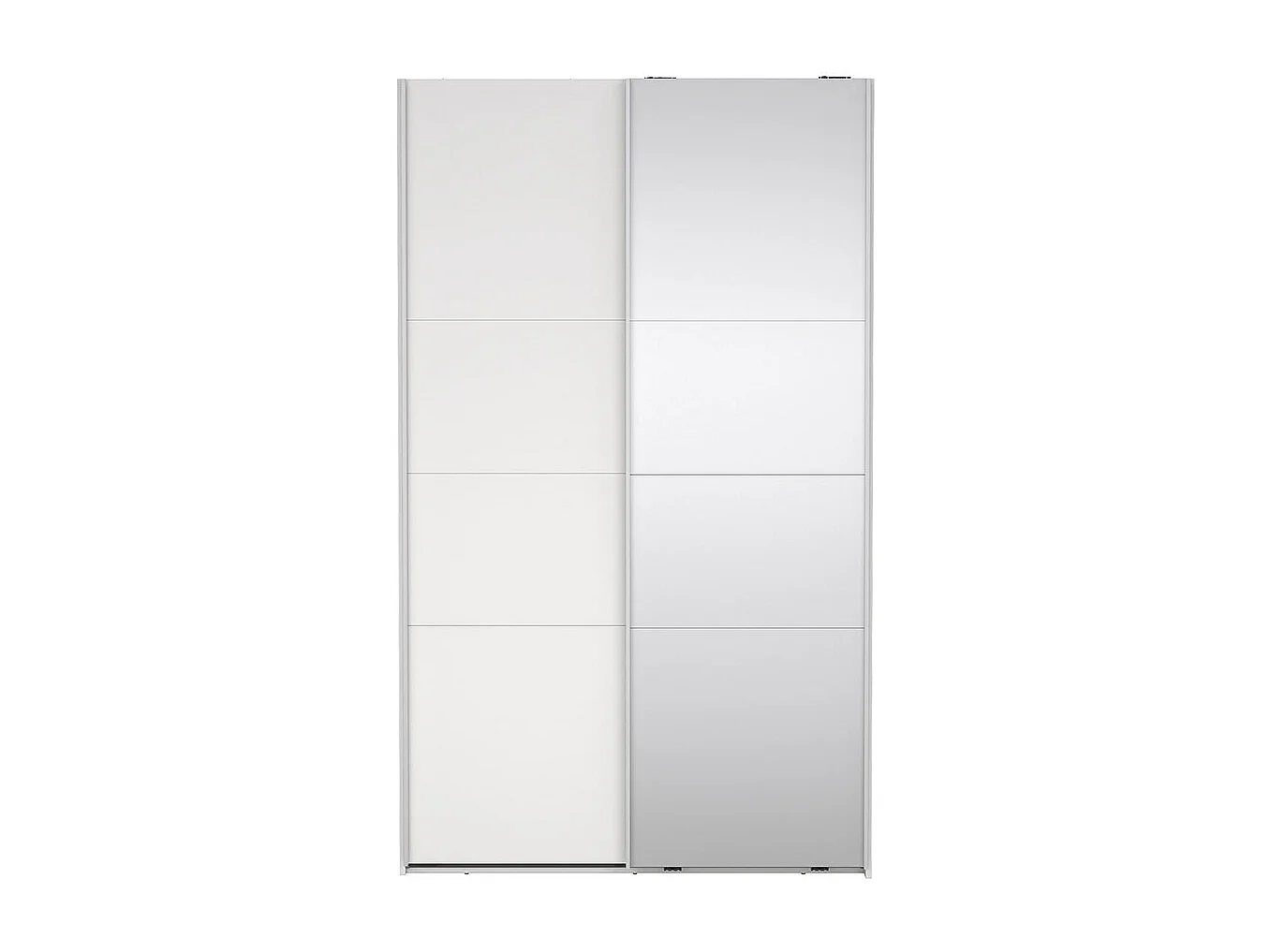 Catania Schiebetürenschrank 2 Türen 120x200cm weiß.