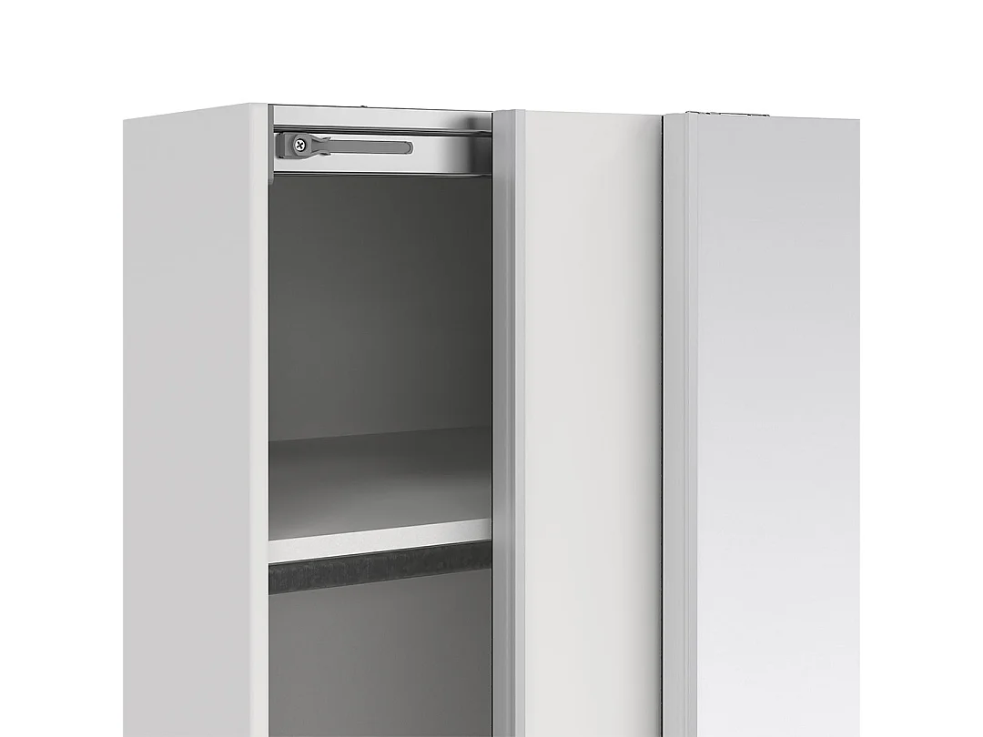 Catania Schiebetürenschrank 2 Türen 120x200cm weiß.