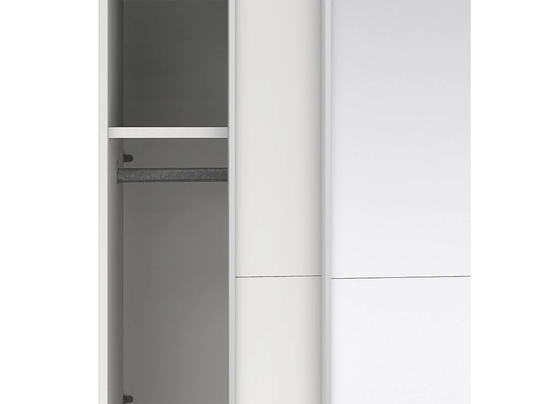 Catania Schiebetürenschrank 2 Türen 120x200cm weiß.