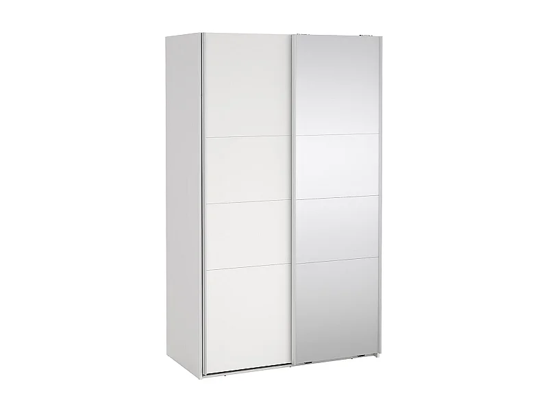 Catania armoire coulissante 2 portes 120x200cm blanc.