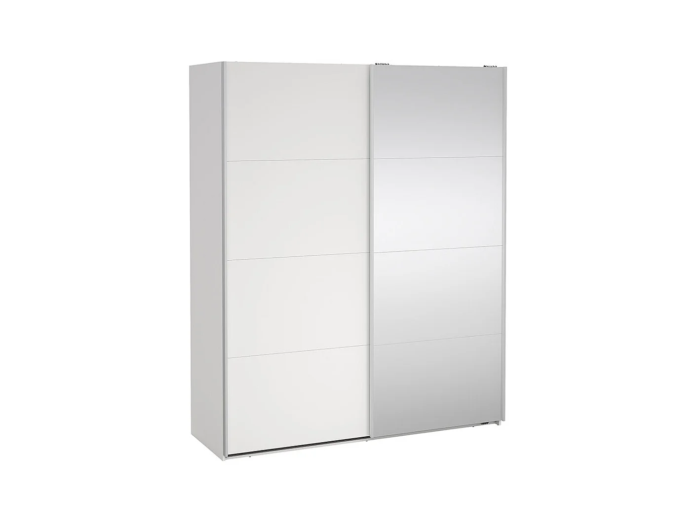 Bergamo armoire coulissante 2 portes 180x220cm blanc.