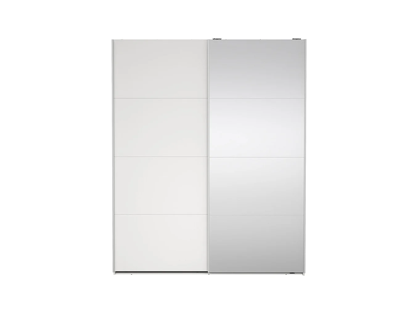 Bergamo armoire coulissante 2 portes 180x220cm blanc.