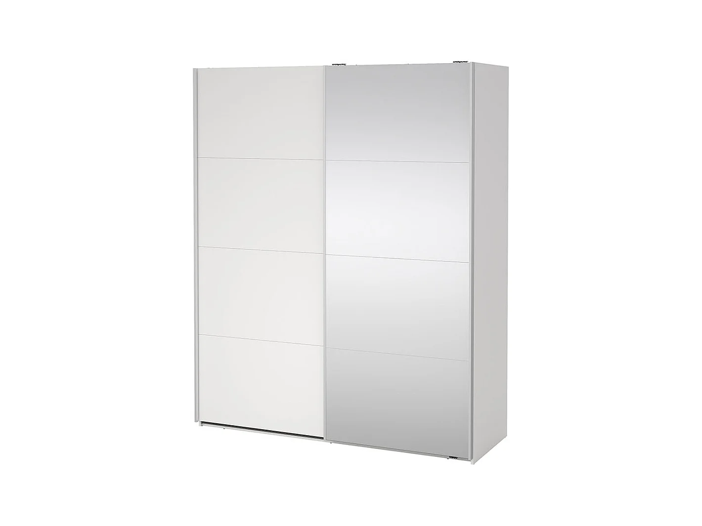Bergamo armoire coulissante 2 portes 180x220cm blanc.