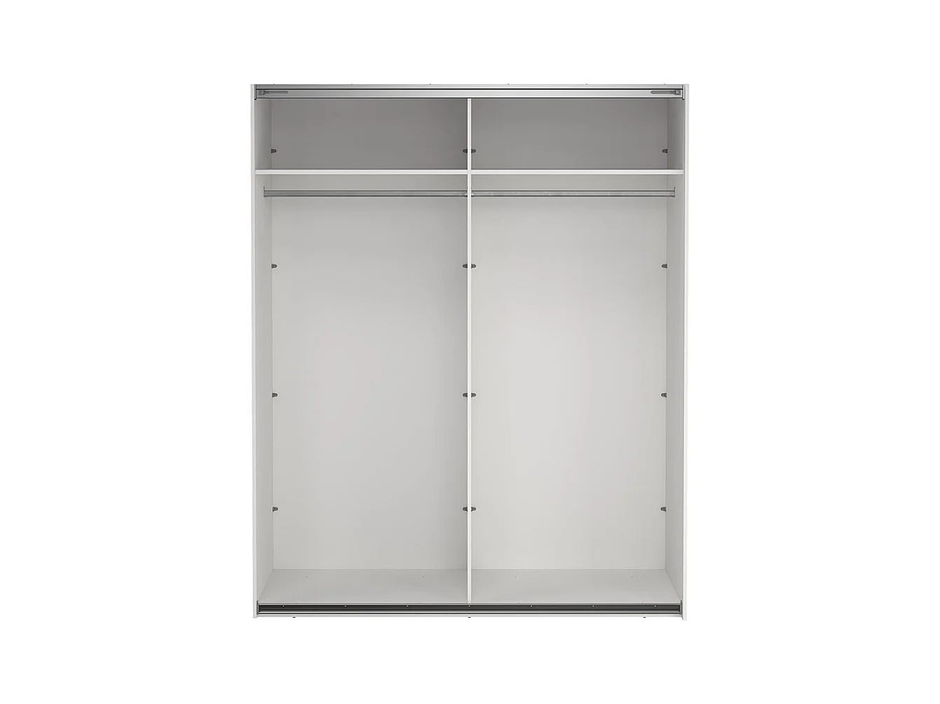 Bergamo armoire coulissante 2 portes 180x220cm blanc.
