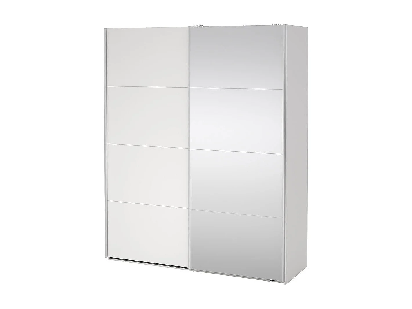 Bergamo schuifdeurkast 2 deuren 180x220cm wit.