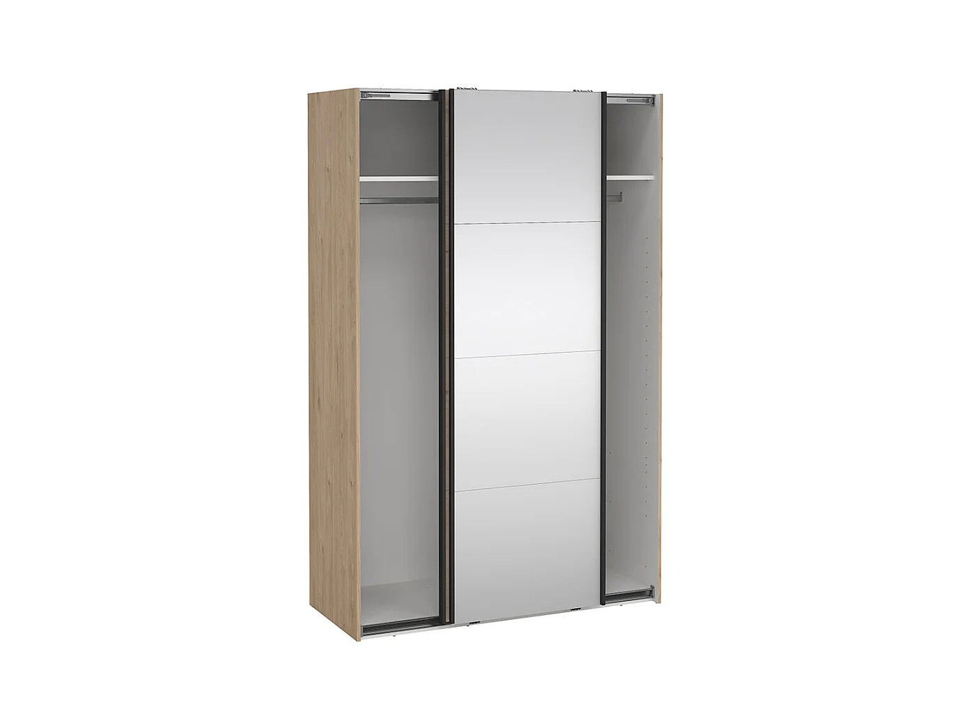 Bergamo Schiebetürenschrank 2 Türen 140x220cm Eiche Dekor.