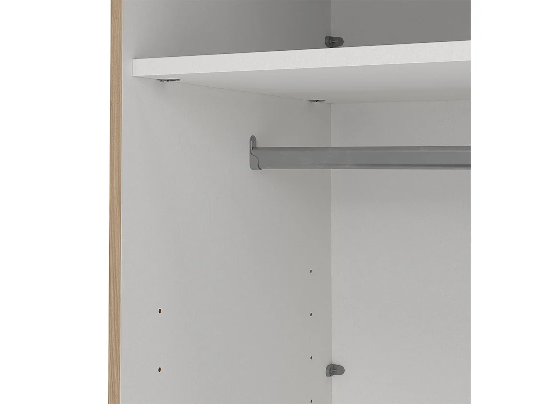 Bergamo Schiebetürenschrank 2 Türen 140x220cm Eiche Dekor.