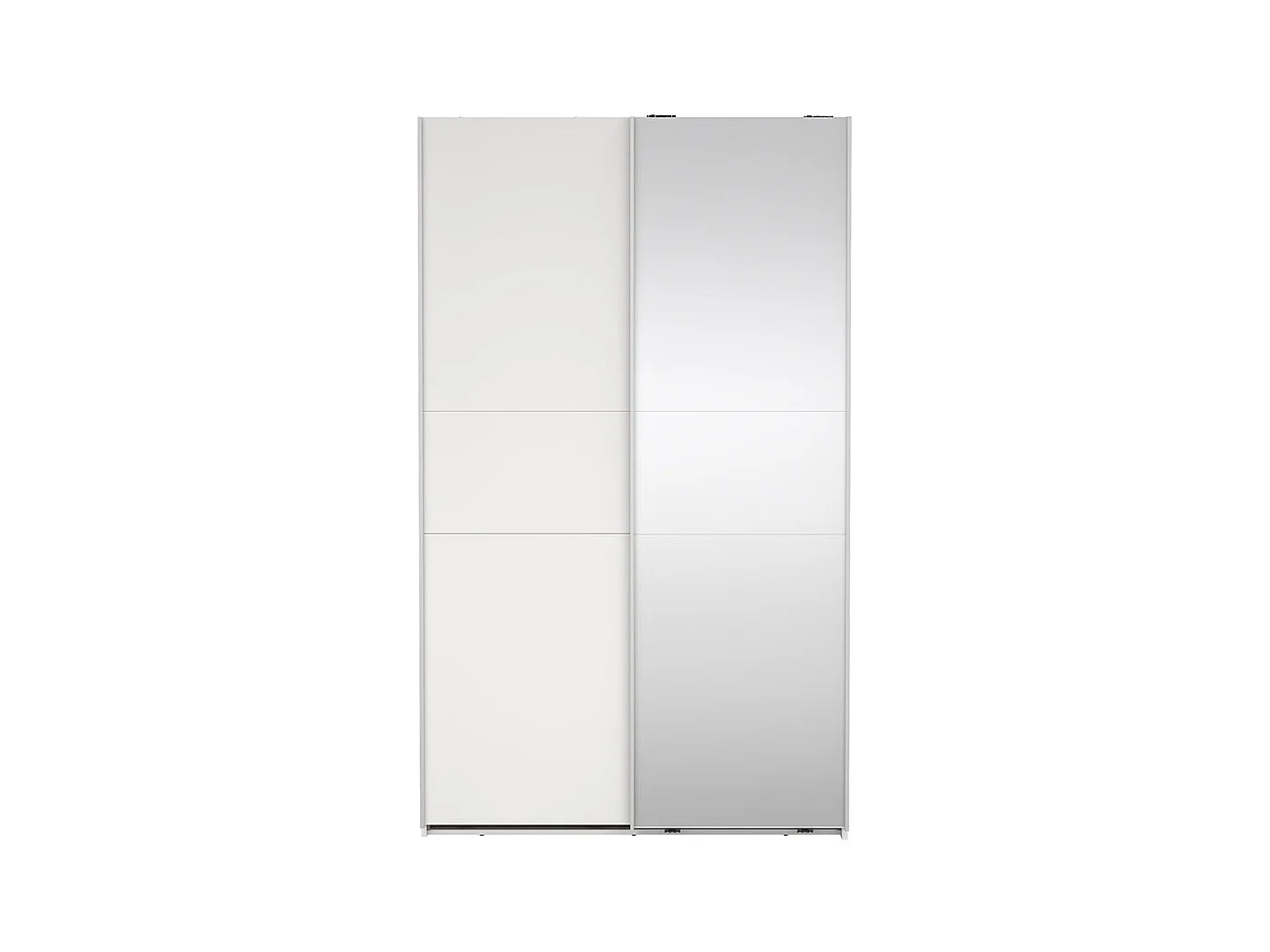 Como schuifdeurkast 2 deuren 120x200cm wit.