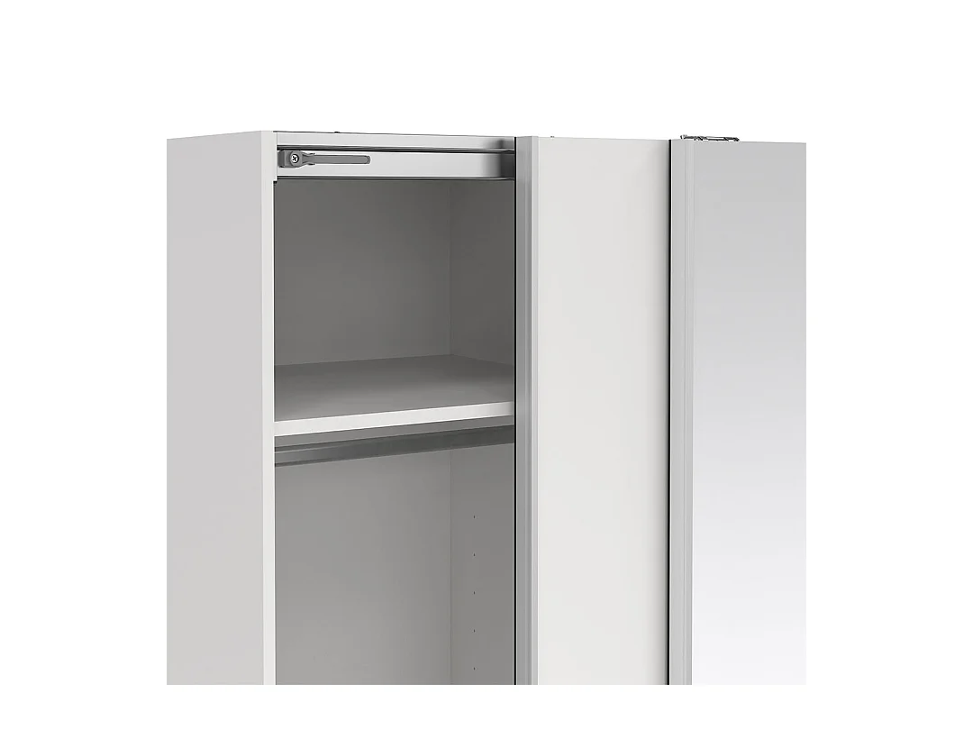 Como schuifdeurkast 2 deuren 120x200cm wit.