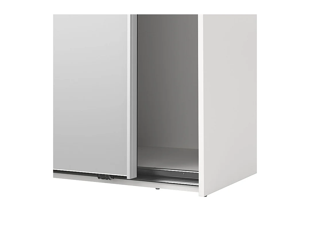 Como schuifdeurkast 2 deuren 120x200cm wit.