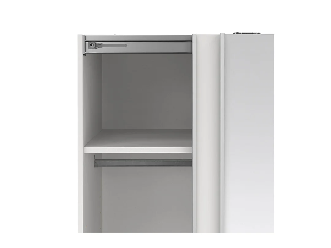 Como schuifdeurkast 2 deuren 120x200cm wit.