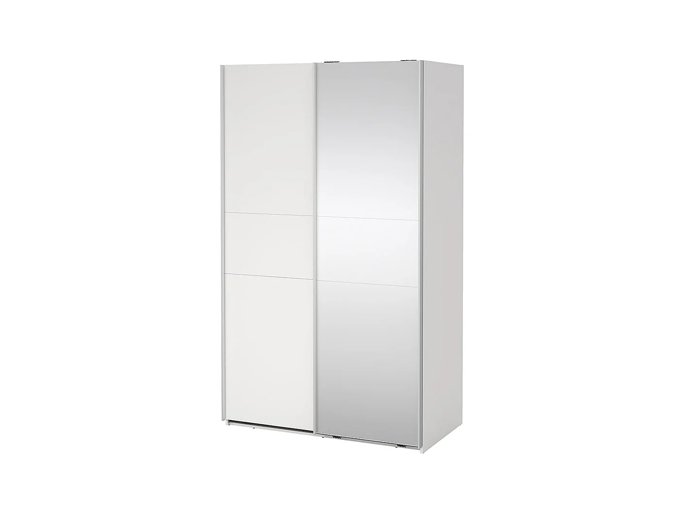 Como armoire coulissante 2 portes 120x200cm blanc.