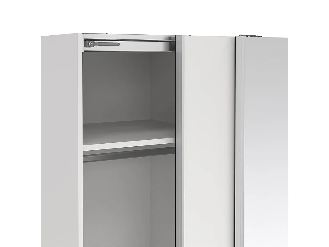 Como schuifdeurkast 2 deuren 120x200cm wit.