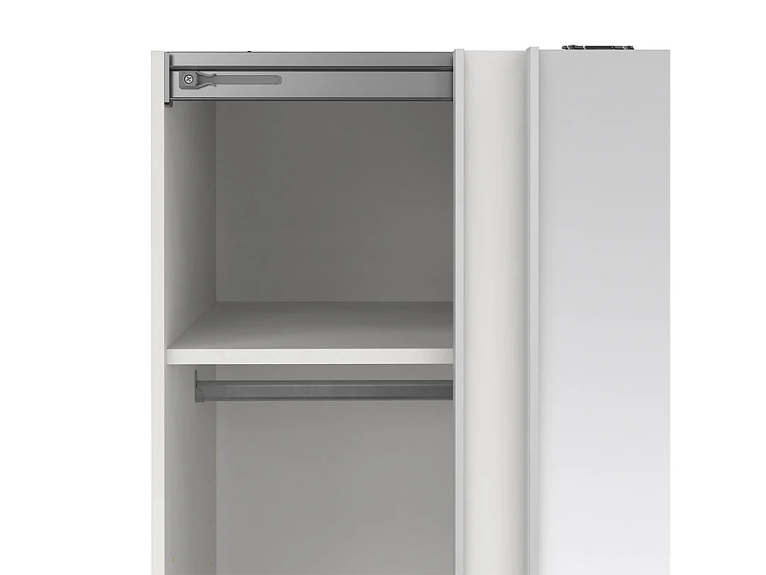 Como schuifdeurkast 2 deuren 120x200cm wit.