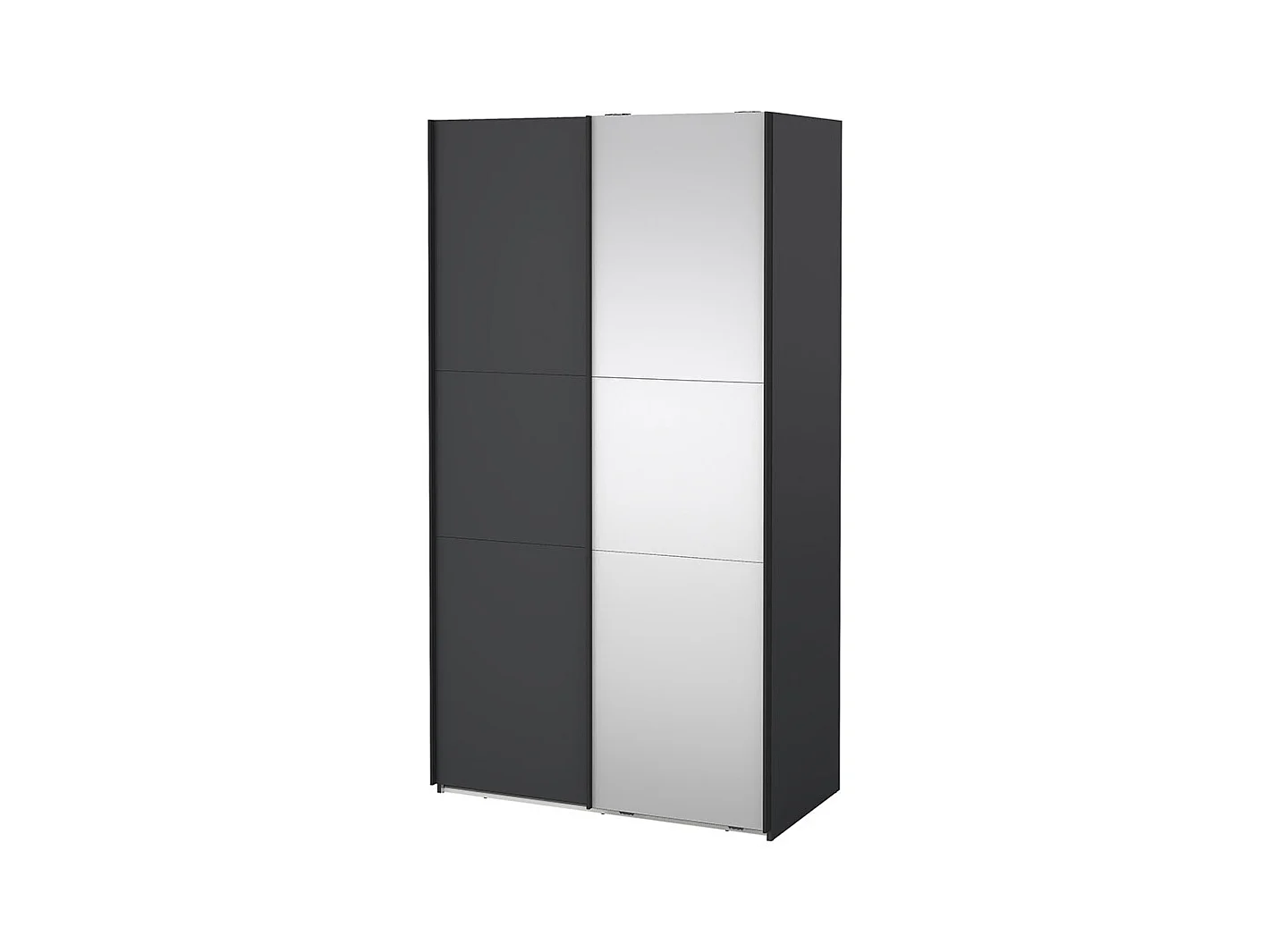 Como armoire coulissante 2 portes 120x220cm gris mat.