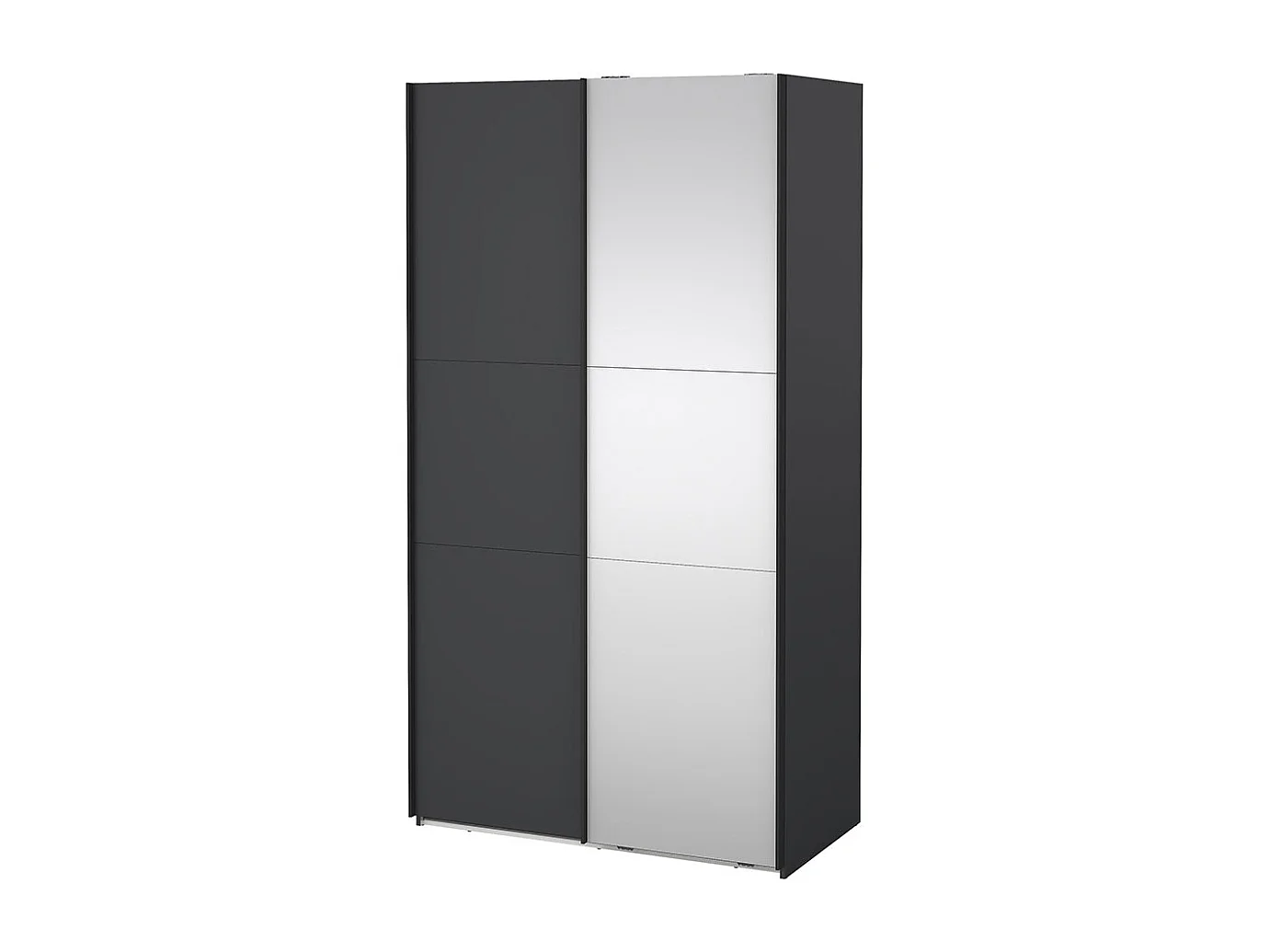 Como armoire coulissante 2 portes 120x220cm gris mat.
