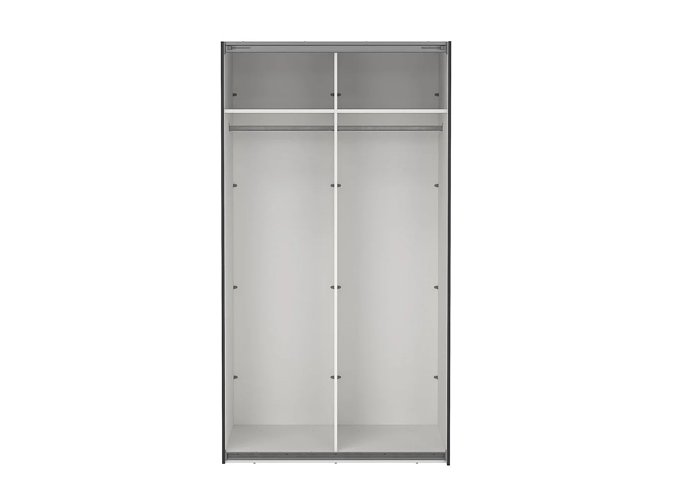 Como armoire coulissante 2 portes 120x220cm gris mat.