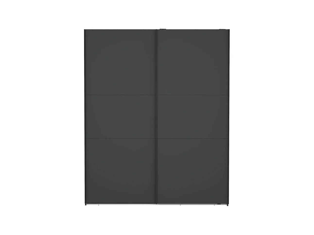 Como armoire coulissante 2 portes 180x220cm gris mat.