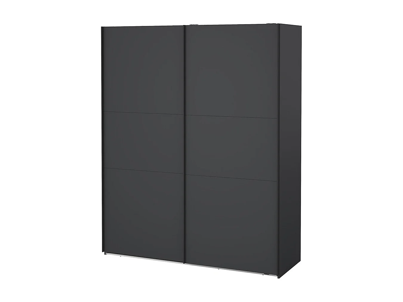 Como armoire coulissante 2 portes 180x220cm gris mat.