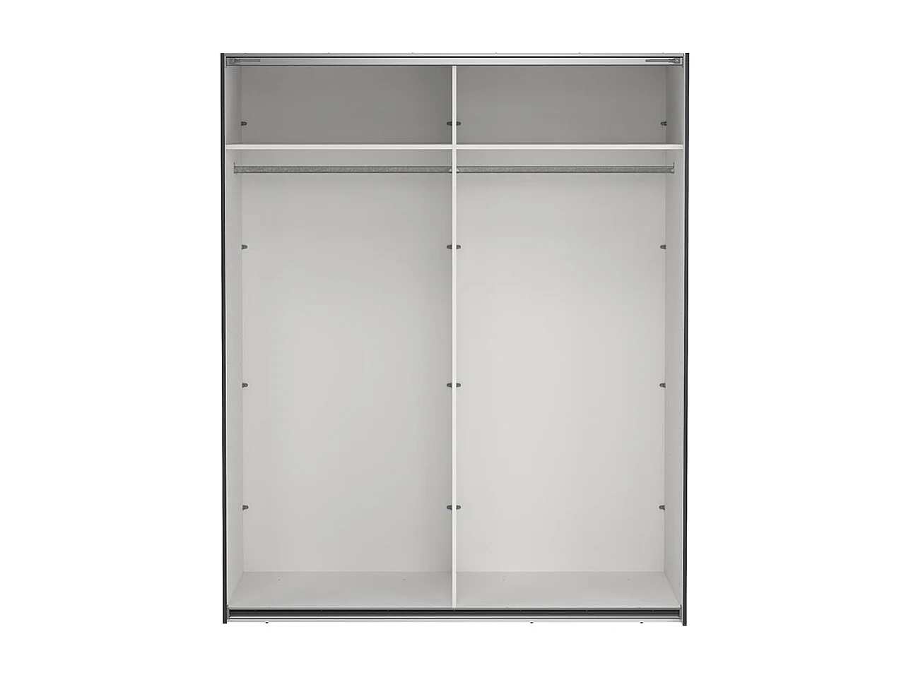 Como armoire coulissante 2 portes 180x220cm gris mat.