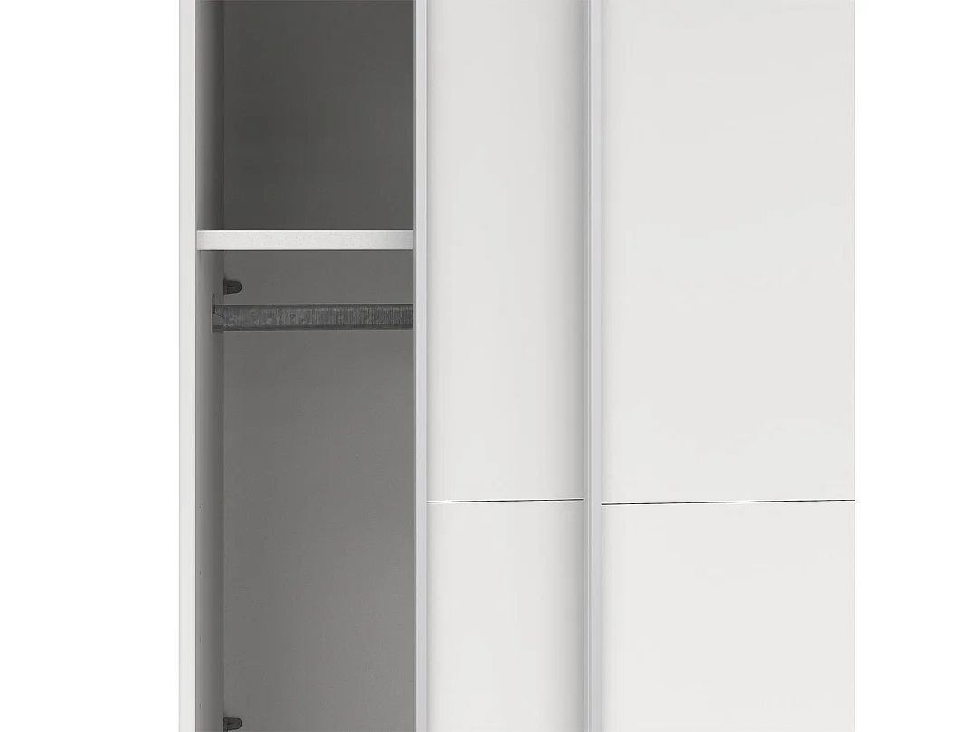 Catania schuifdeurkast 2 deuren 120x200cm wit.