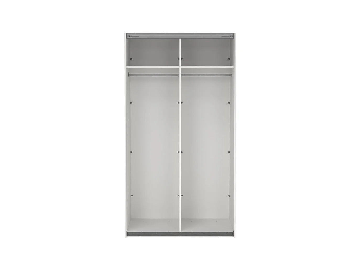 Como armoire coulissante 2 portes avec miroir 120x220cm blanc.