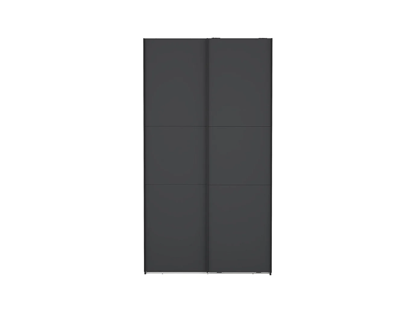 Como armoire coulissante 2 portes 120x220cm gris mat.