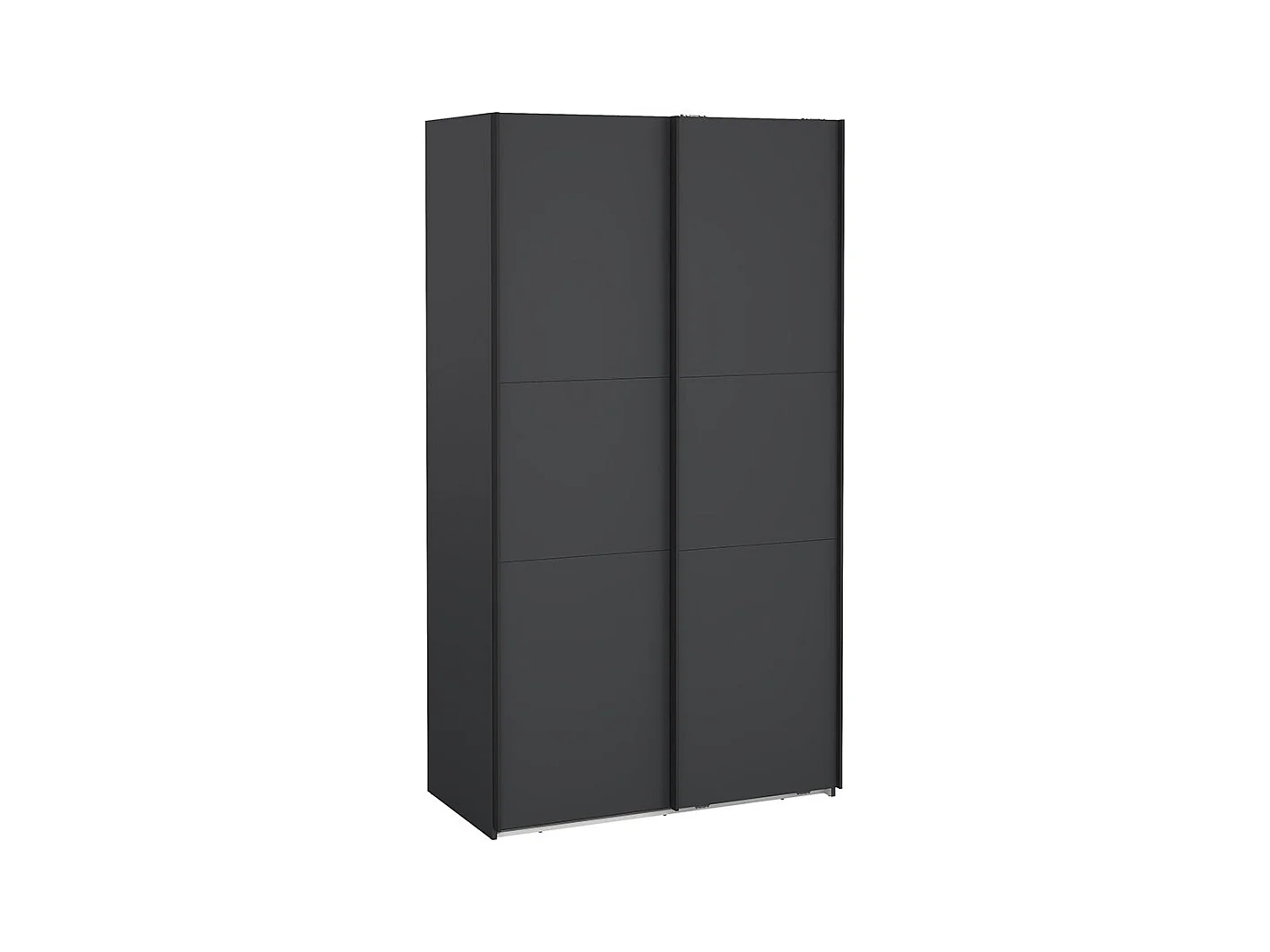 Como armoire coulissante 2 portes 120x220cm gris mat.
