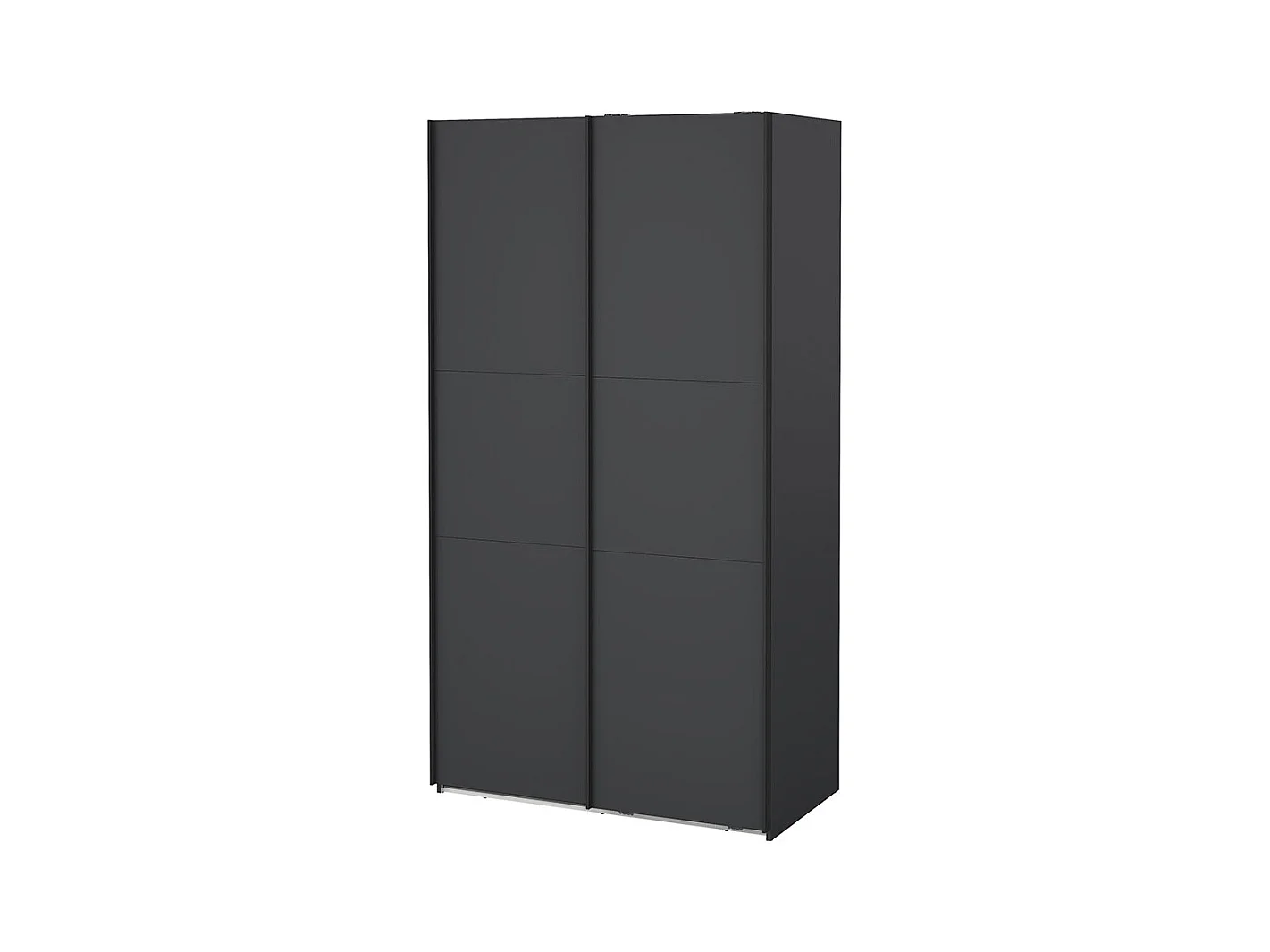 Como armoire coulissante 2 portes 120x220cm gris mat.