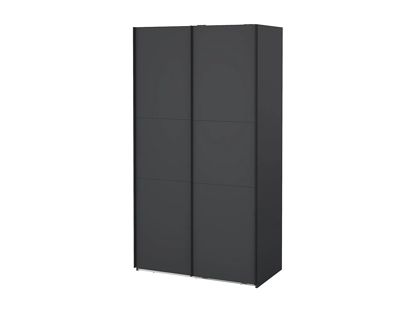 Como armoire coulissante 2 portes 120x220cm gris mat.
