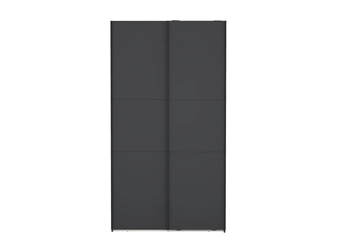 Como armoire coulissante 2 portes 120x220cm gris mat.