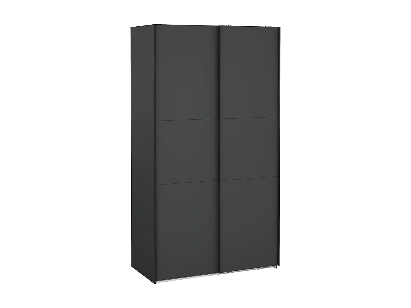 Como armoire coulissante 2 portes 120x220cm gris mat.
