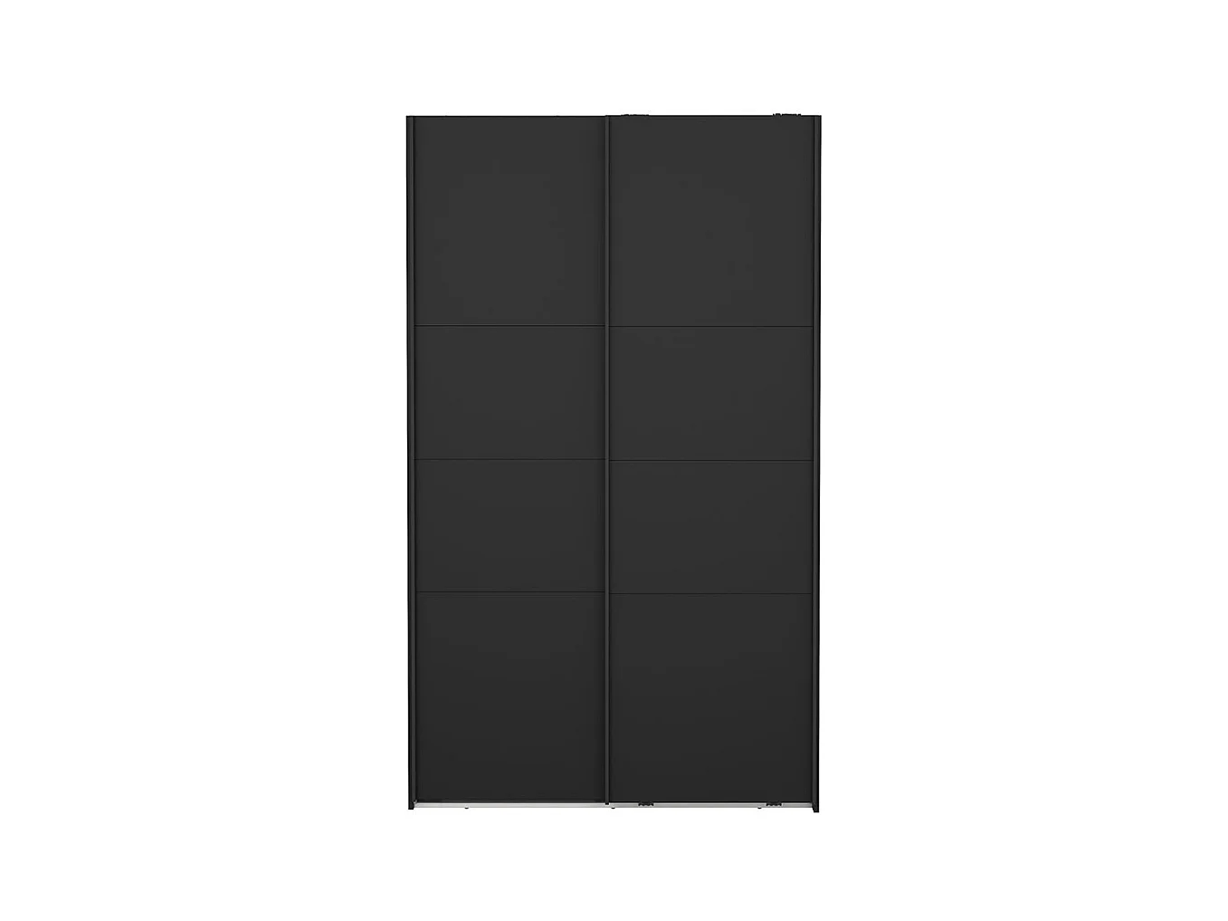 Catania armoire coulissante 2 portes 120x200cm noir mat.