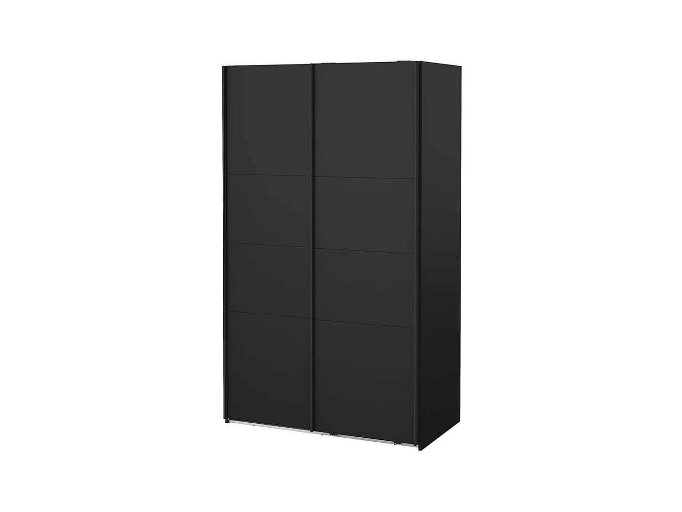 Catania armoire coulissante 2 portes 120x200cm noir mat.