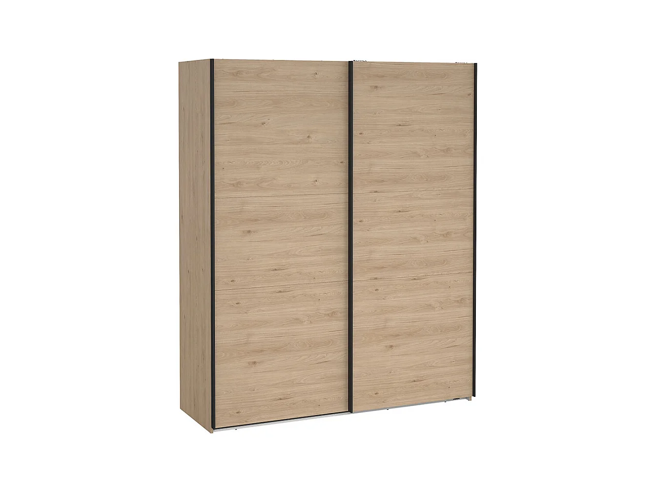 Como armoire coulissante 2 portes 180x220cm chêne décor.