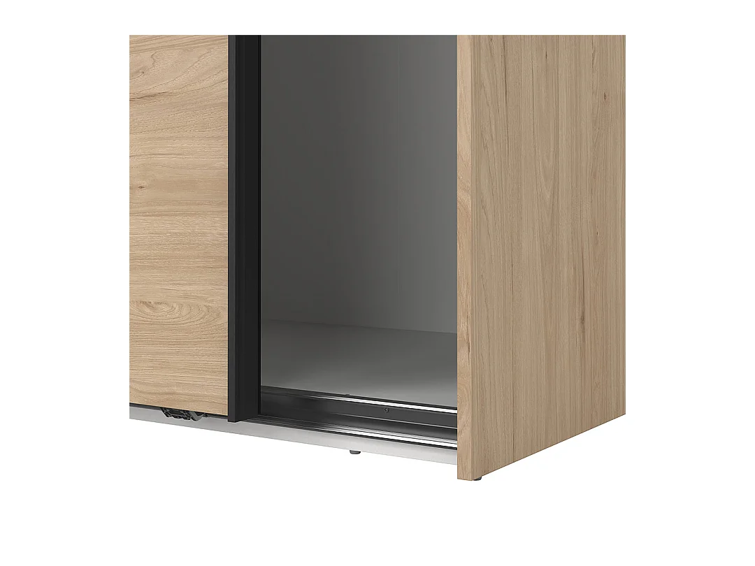 Como armoire coulissante 2 portes 180x220cm chêne décor.