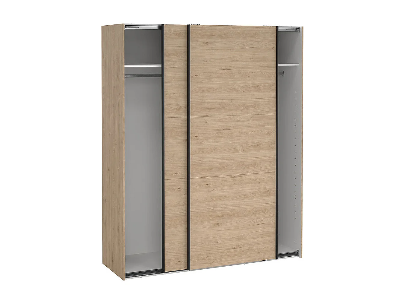 Como Schiebetürenschrank 2 Türen 180x220cm Eiche Dekor.