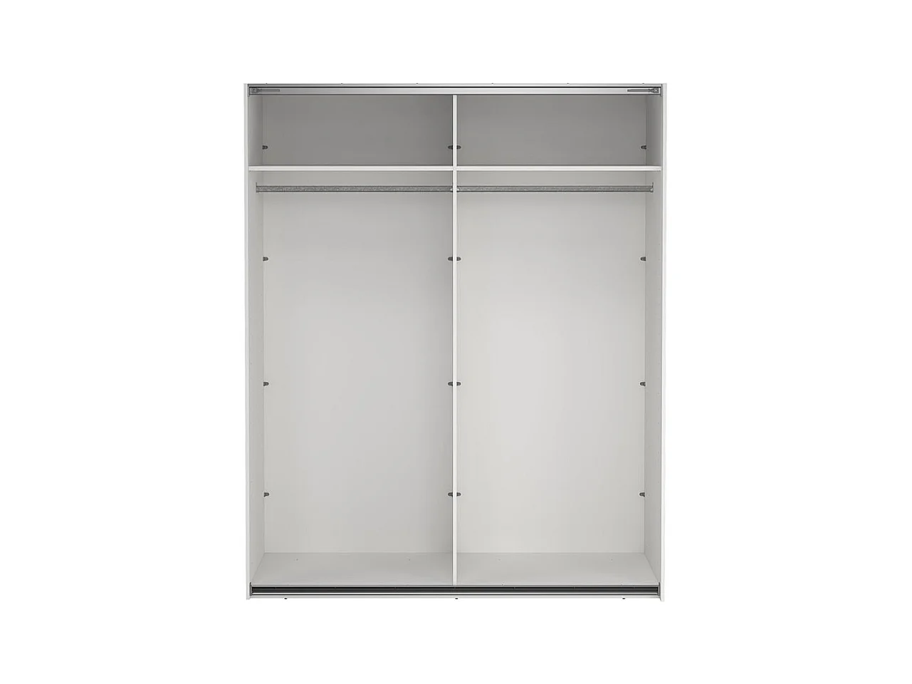 Como armoire coulissante 2 portes avec miroir 180x220cm blanc.