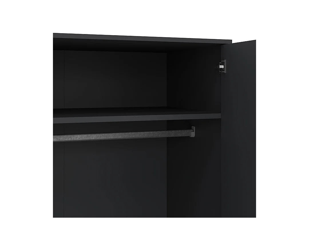 Armoire 2 portes et 2 tiroirs avec pieds en bois H200,1 cm - TARP