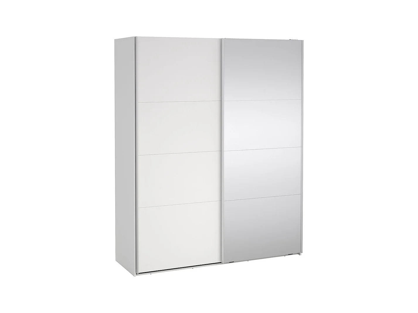 Catania Schiebetürenschrank 2 Türen 180x220cm weiß.