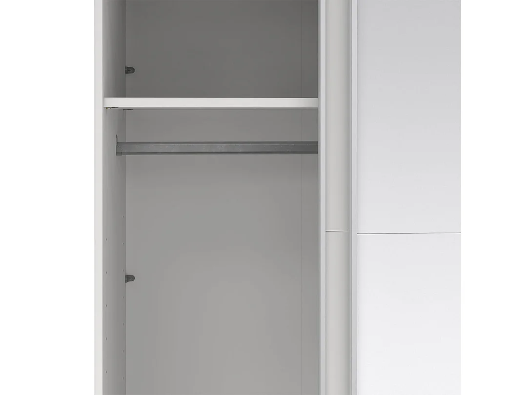 Catania Schiebetürenschrank 2 Türen 180x220cm weiß.