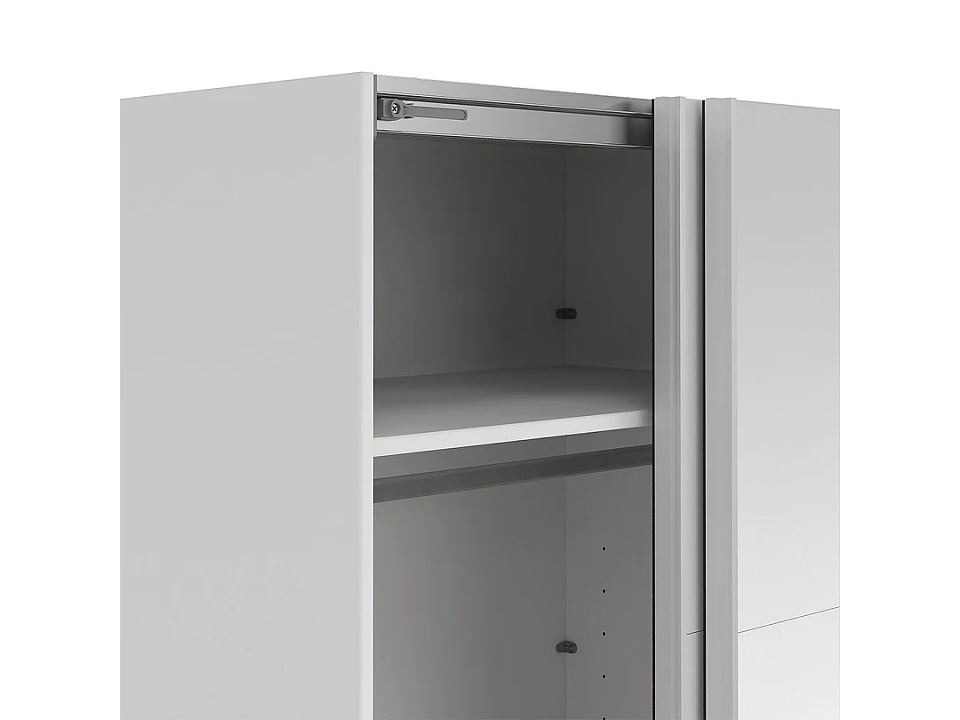 Catania schuifdeurkast 2 deuren 180x220cm wit.