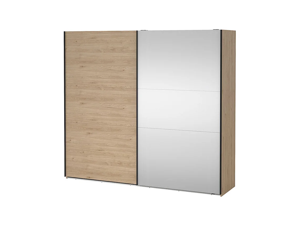 Como armoire coulissante 2 portes 245x220cm chêne décor.