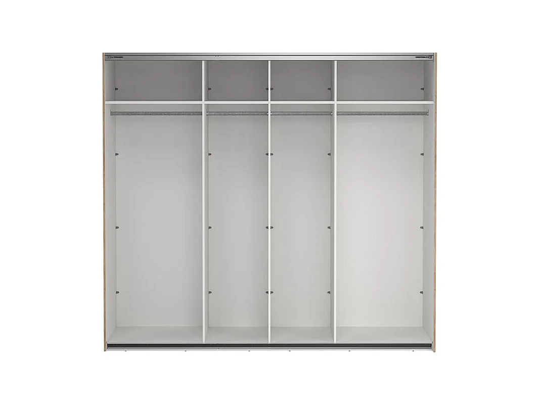 Como armoire coulissante 2 portes 245x220cm chêne décor.