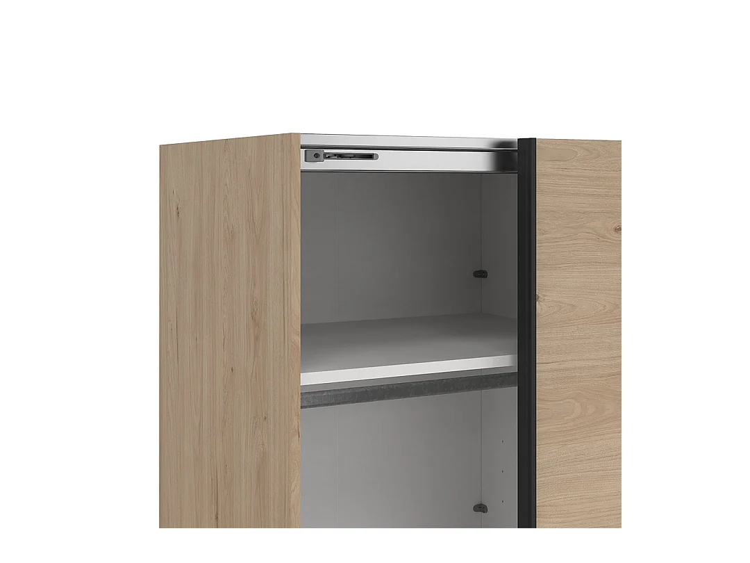 Como armoire coulissante 2 portes 245x220cm chêne décor.