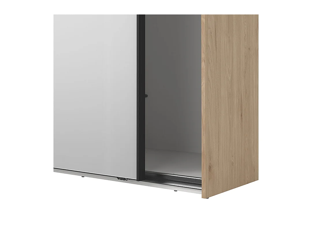 Como armoire coulissante 2 portes 245x220cm chêne décor.