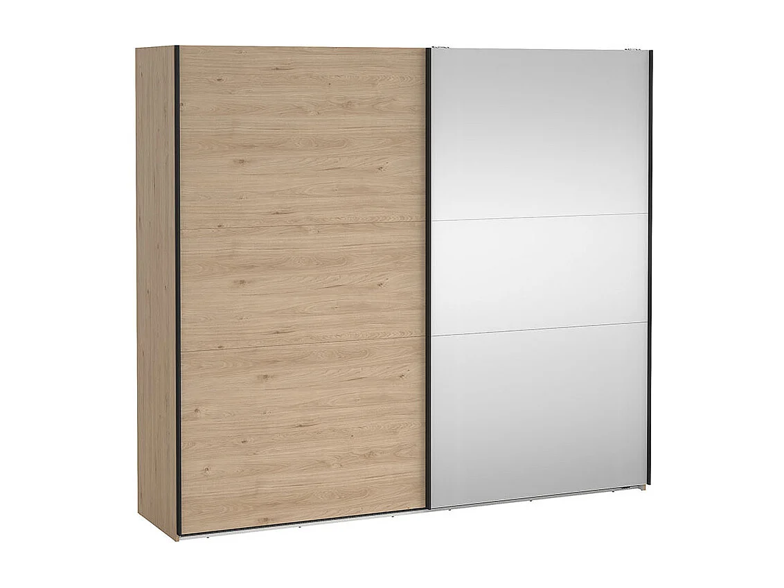 Como Schiebetürenschrank 2 Türen 245x220cm Eiche Dekor.