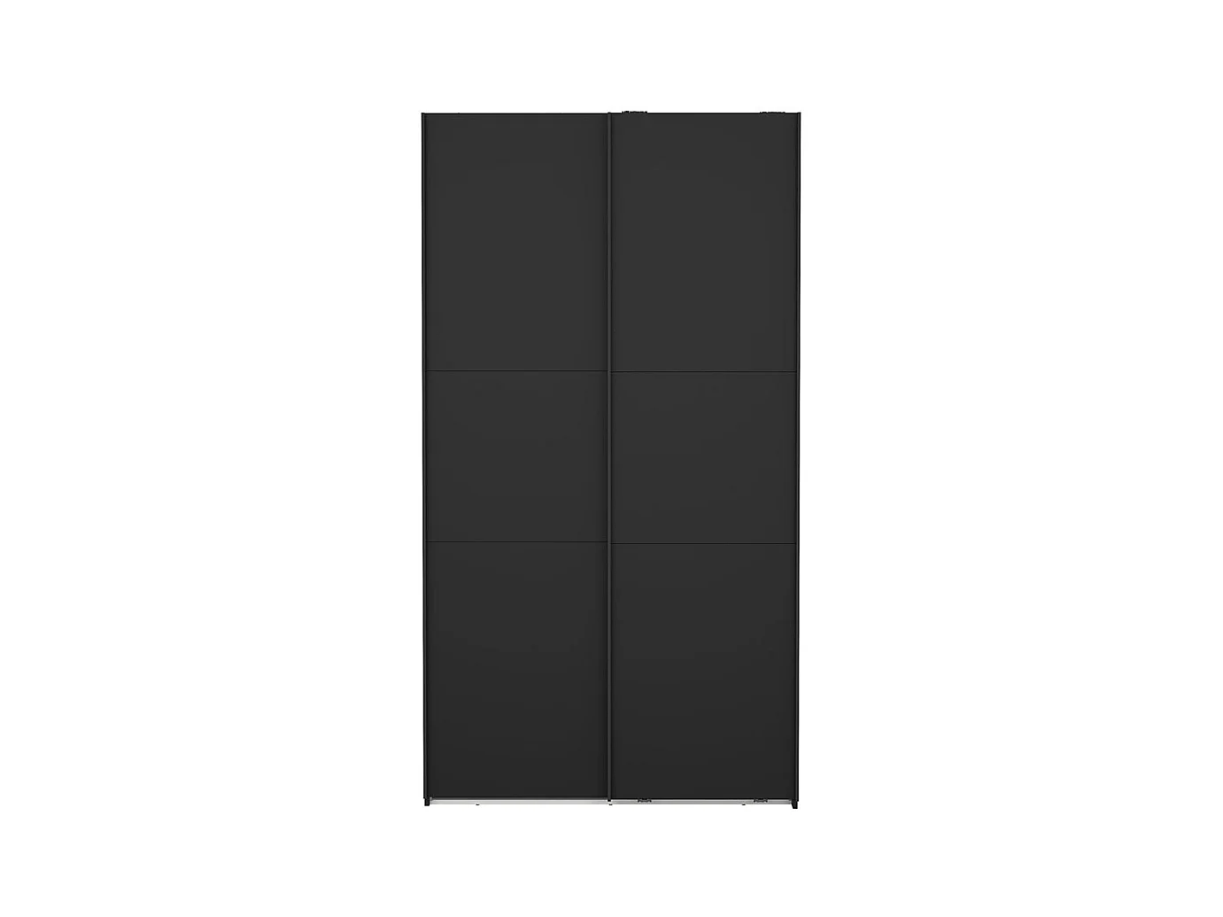 Como armoire coulissante 2 portes 120x220cm noir mat.